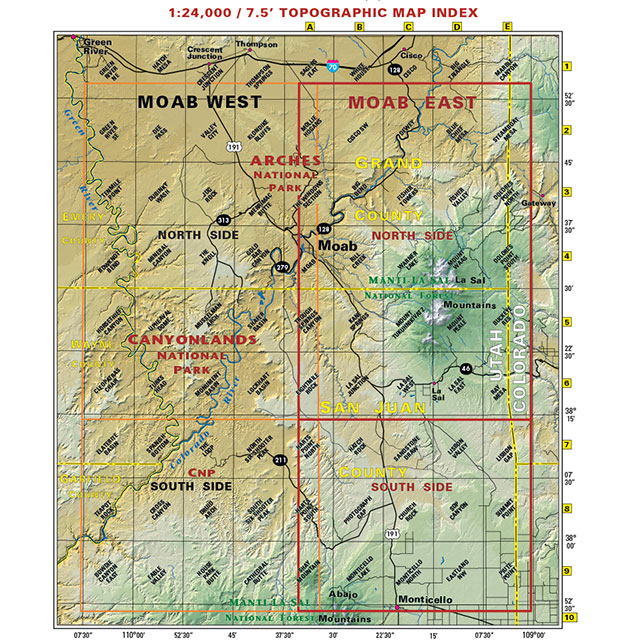 Moab-East-6th-locator moab recreation trail map