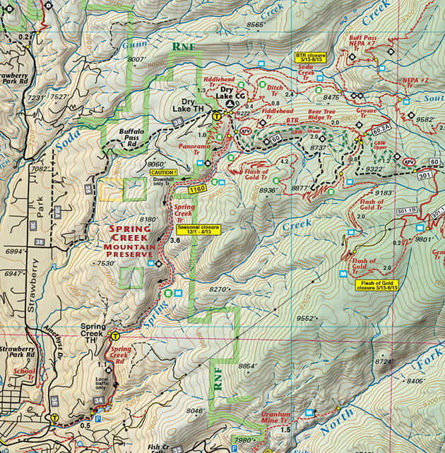 Steamboat—Spring-Creek steamboat colorado trails topo map