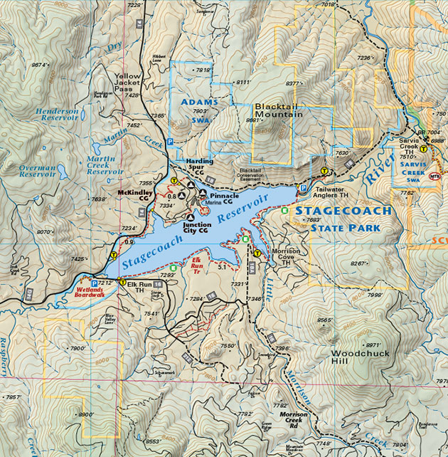Steamboat-Stagecoach steamboat colorado trails topo map