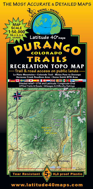 1st image of Utah County Open Range Map durango trails colorado recreation topo map latitude durango trails colorado recreation topo map latitude Utah County Open Range Map
