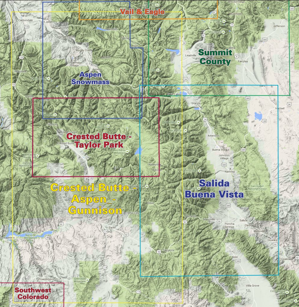 Salida Buena Vista Trails Latitude 40° maps