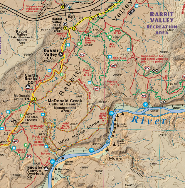 Fruita Grand Junction Trails Recreation Topo Map Latitude 40° maps