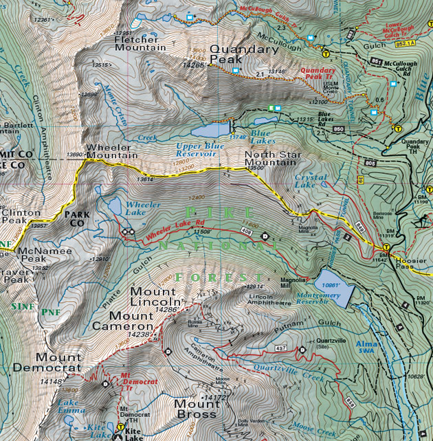 Summit County Quandary Peak