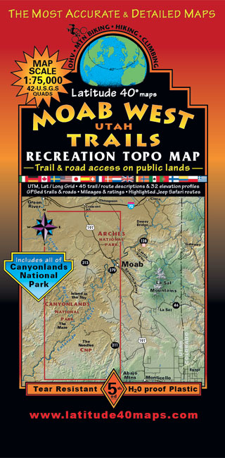 Moab West Trails Utah Recreation - MW 5th Cover 