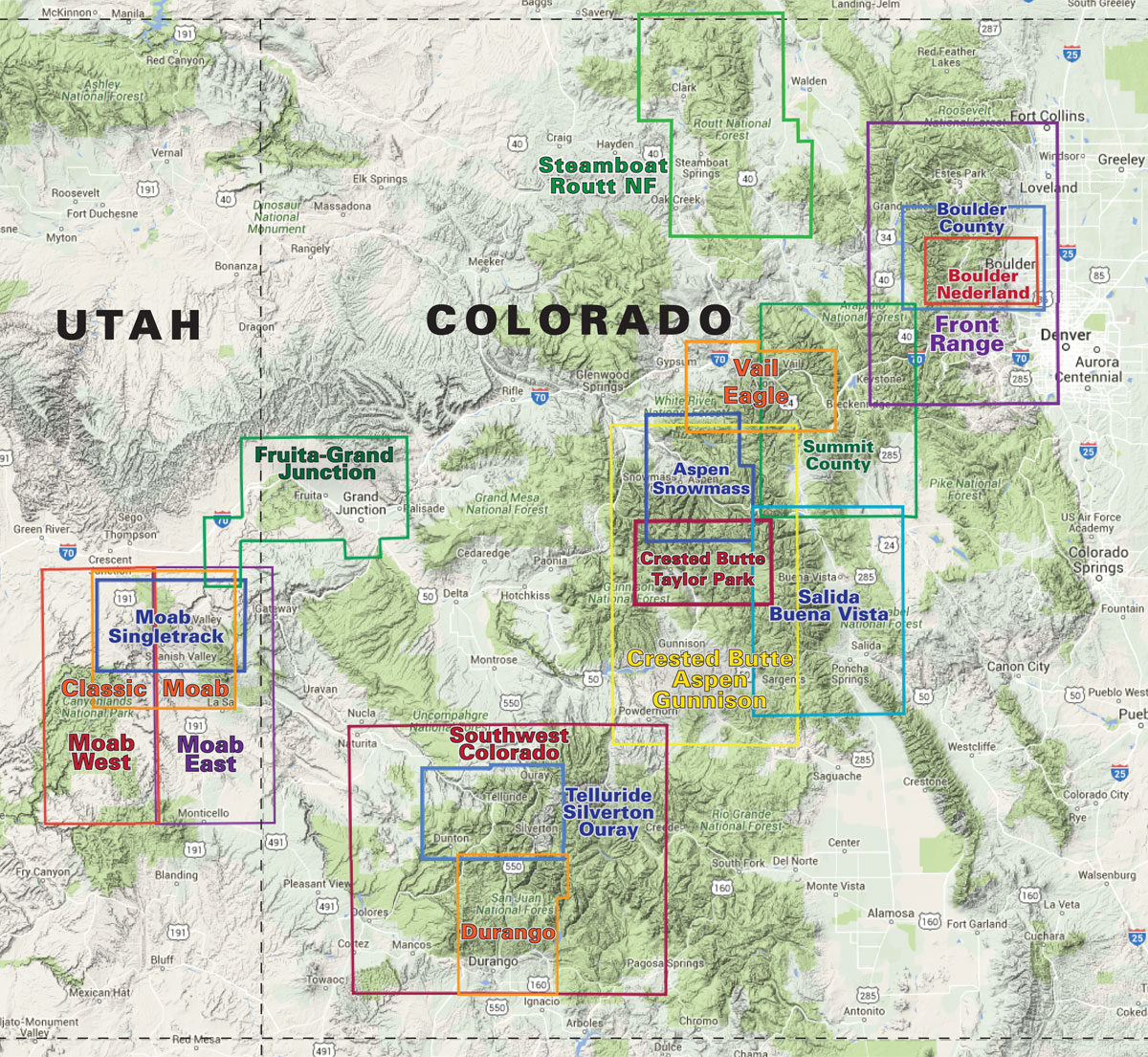 colorado utah recreation maps