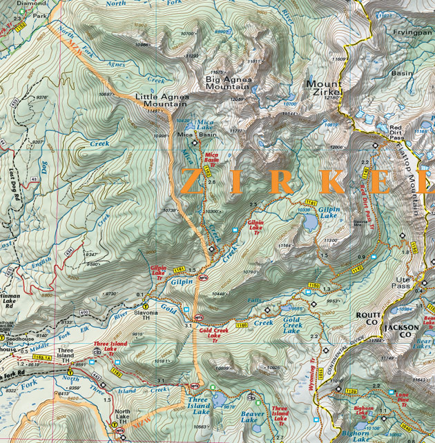 Map Of Routt National Forest