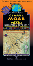 Classic Moab Trails topographic recreation map
